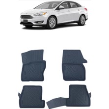 Wehhler Ford Focus 3.5 2018 5d Araca Özel Havuzlu Gerçek Kauçuk Kokusuz Paspas