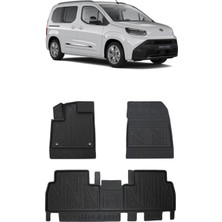 Wehhler Toyota Proace Cıty 2025 5d Araca Özel Havuzlu Gerçek Kauçuk Kokusuz Paspas