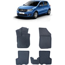 Wehhler Dacia Sandero 2018 5d Araca Özel Havuzlu Gerçek Kauçuk Kokusuz Paspas