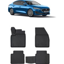 Wehhler Ford Focus Sedan 2025 5d Araca Özel Havuzlu Gerçek Kauçuk Kokusuz Paspas