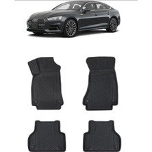 Wehhler Audi A5 4 Kapı 2024 5d Araca Özel Havuzlu Gerçek Kauçuk Kokusuz Paspas
