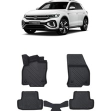 Wehhler Vw T-Roc 2020 5d Araca Özel Havuzlu Gerçek Kauçuk Kokusuz Paspas