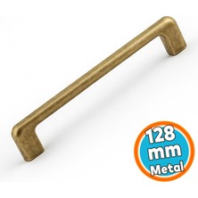 Nzb Mobilya Çekmece Mutfak Dolabı Dolap Kulpları Kulbu Kulpu Metal Kulp 128 mm 12.8 cm Antik Sarı