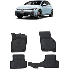 Wehhler Vw Golf 8,5 (Manuel) 2025 5d Araca Özel Havuzlu Gerçek Kauçuk Kokusuz Paspas
