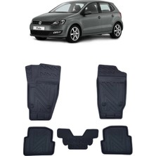 Wehhler Vw Polo 2012 5d Araca Özel Havuzlu Gerçek Kauçuk Kokusuz Paspas
