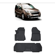 Wehhler Citroen Berlingo 2014 5d Araca Özel Havuzlu Gerçek Kauçuk Kokusuz Paspas