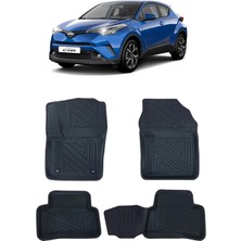 Wehhler Toyota Chr 2017 5d Araca Özel Havuzlu Gerçek Kauçuk Kokusuz Paspas