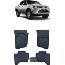 Wehhler Mitsubişhi L200 2005 5d Araca Özel Havuzlu Gerçek Kauçuk Kokusuz Paspas