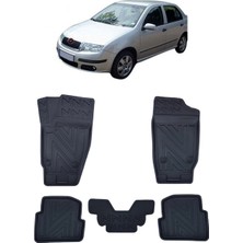 Wehhler Skoda Fabia Stw 2002 5d Araca Özel Havuzlu Gerçek Kauçuk Kokusuz Paspas