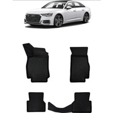 Wehhler Audi A6 Sedan 2018 5d Araca Özel Havuzlu Gerçek Kauçuk Kokusuz Paspas