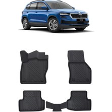 Wehhler Skoda Karoq 2023 5d Araca Özel Havuzlu Gerçek Kauçuk Kokusuz Paspas