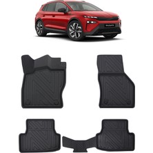 Wehhler Skoda Elroq 2026 5d Araca Özel Havuzlu Gerçek Kauçuk Kokusuz Paspas