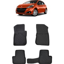 Wehhler Peugeot 208 2017 5d Araca Özel Havuzlu Gerçek Kauçuk Kokusuz Paspas