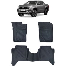 Wehhler Vw Amarok 2024 5d Araca Özel Havuzlu Gerçek Kauçuk Kokusuz Paspas