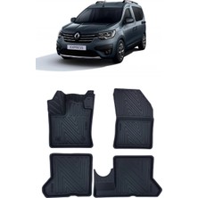 Wehhler Renault Express 2021 5d Araca Özel Havuzlu Gerçek Kauçuk Kokusuz Paspas