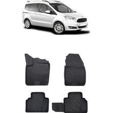 Wehhler Ford Courier 2023 5d Araca Özel Havuzlu Gerçek Kauçuk Kokusuz Paspas