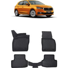 Wehhler Skoda Fabia 2024 5d Araca Özel Havuzlu Gerçek Kauçuk Kokusuz Paspas