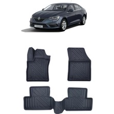 Wehhler Renault Megane 4 Sedan 2018 5d Araca Özel Havuzlu Gerçek Kauçuk Kokusuz Paspas