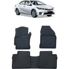 Wehhler Toyota Corolla 2014 5d Araca Özel Havuzlu Gerçek Kauçuk Kokusuz Paspas