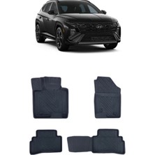 Wehhler Hyundai Tucson 2022 5d Araca Özel Havuzlu Gerçek Kauçuk Kokusuz Paspas