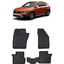Wehhler Fiat Egea Cross 2026 5d Araca Özel Havuzlu Gerçek Kauçuk Kokusuz Paspas