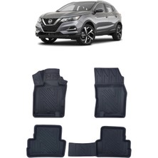 Wehhler Nissan Qashqaı 2021 5d Araca Özel Havuzlu Gerçek Kauçuk Kokusuz Paspas