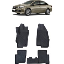 Wehhler Fiat Linea 2011 5d Araca Özel Havuzlu Gerçek Kauçuk Kokusuz Paspas