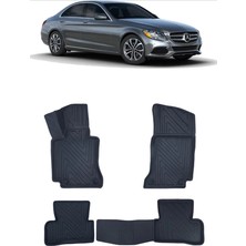 Wehhler Mercedes C Serısı W205 2018 5d Araca Özel Havuzlu Gerçek Kauçuk Kokusuz Paspas