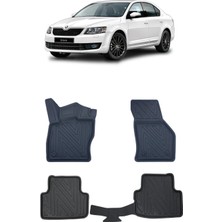 Wehhler Skoda Octavia 2019 5d Araca Özel Havuzlu Gerçek Kauçuk Kokusuz Paspas