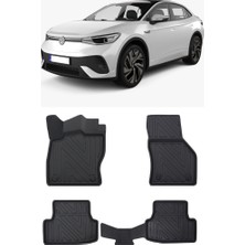 Wehhler Vw Id5 2023 5d Araca Özel Havuzlu Gerçek Kauçuk Kokusuz Paspas