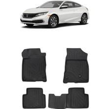 Wehhler Honda Civic Sedan 2020 5d Araca Özel Havuzlu Gerçek Kauçuk Kokusuz Paspas