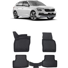 Wehhler Skoda Kamiq 2019 5d Araca Özel Havuzlu Gerçek Kauçuk Kokusuz Paspas