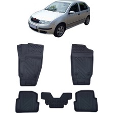 Wehhler Skoda Fabia Sedan 2006 5d Araca Özel Havuzlu Gerçek Kauçuk Kokusuz Paspas