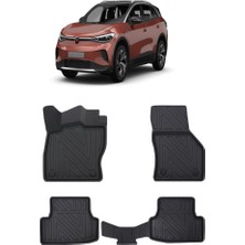 Wehhler Vw Id4 2021 5d Araca Özel Havuzlu Gerçek Kauçuk Kokusuz Paspas