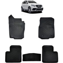 Wehhler Mercedes ml W166 2012 5d Araca Özel Havuzlu Gerçek Kauçuk Kokusuz Paspas