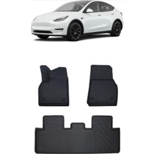 Wehhler Tesla Model Y 2024 5d Araca Özel Havuzlu Gerçek Kauçuk Kokusuz Paspas