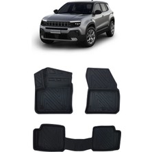 Wehhler Jeep Avanger Elektrikli 2023 5d Araca Özel Havuzlu Gerçek Kauçuk Kokusuz Paspas