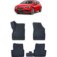 Wehhler Opel Astra K 2019 5d Araca Özel Havuzlu Gerçek Kauçuk Kokusuz Paspas