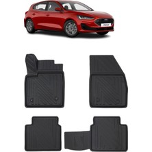 Wehhler Ford Focus Hb 2022 5d Araca Özel Havuzlu Gerçek Kauçuk Kokusuz Paspas
