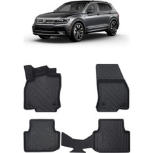 Wehhler Vw Tıguan Allspace 2017 5d Araca Özel Havuzlu Gerçek Kauçuk Kokusuz Paspas