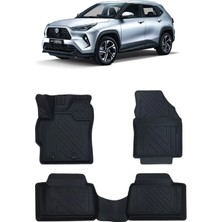 Wehhler Toyota Yaris Cross 2025 5d Araca Özel Havuzlu Gerçek Kauçuk Kokusuz Paspas