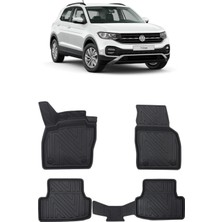 Wehhler Vw T-Cross 2019 5d Araca Özel Havuzlu Gerçek Kauçuk Kokusuz Paspas