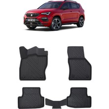 Wehhler Seat Ateca 2019 5d Araca Özel Havuzlu Gerçek Kauçuk Kokusuz Paspas