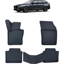 Wehhler Volvo V90 2016 5d Araca Özel Havuzlu Gerçek Kauçuk Kokusuz Paspas