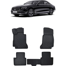 Wehhler Mercedes E Serısı W213 2022 5d Araca Özel Havuzlu Gerçek Kauçuk Kokusuz Paspas