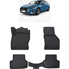 Wehhler Audi A1 2024 5d Araca Özel Havuzlu Gerçek Kauçuk Kokusuz Paspas