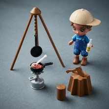 Kampçı Oyuncak Koleksiyonu Seti - Little Corner Ateş Başı Kampçısı Figürü