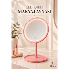 Casa Ruva LED Işıklı Makyaj Aynası Dokunmatik Aydınlatmalı Masaüstü Makyaj ve Cilt Bakım Aynası
