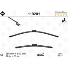 Bosch Silecek Süpürgesi Takım 508 I10-18 / Rcz 10-18 Aerotwın A636S (650+650MM) (Oem No: 6423.N6)
