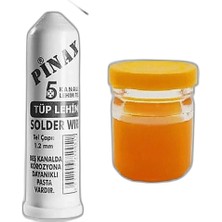 Raftan Topla Pinax Tüp Lehim Teli 25 gr 1.2mm + Lehim Pastası - 40GR